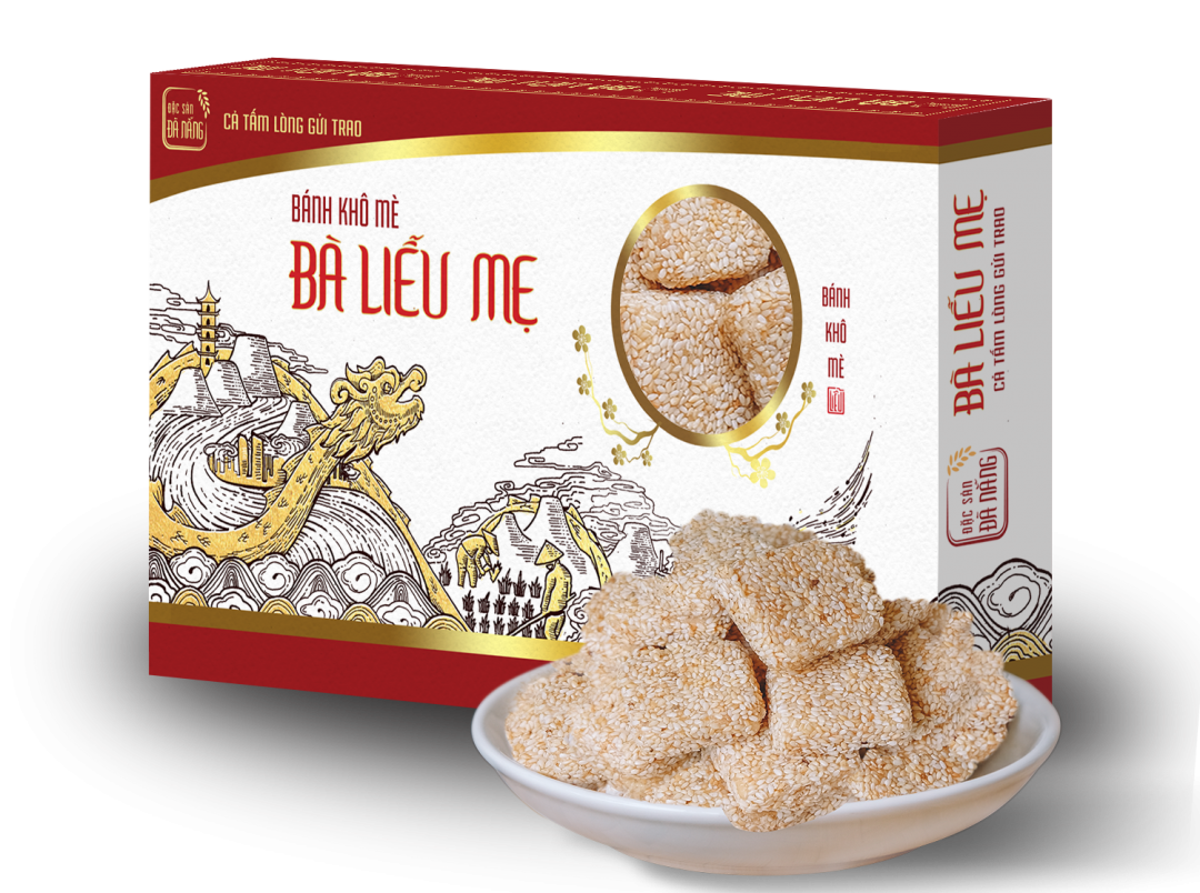 Bánh khô mè Bà Liễu - thương hiệu bánh khô mè nổi tiếng ở Đà Nẵng